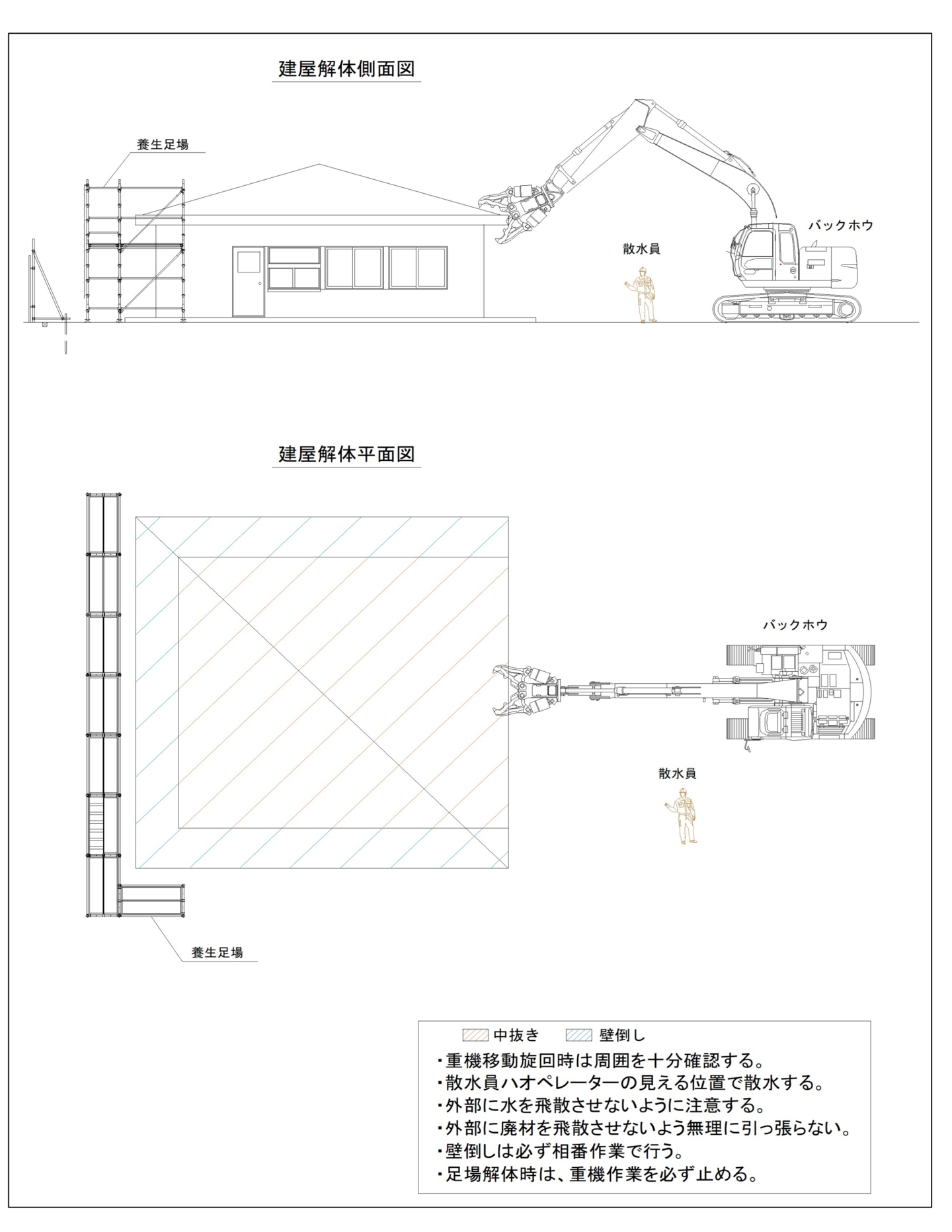 中川運河護岸改良工事(その4) 施工方法